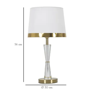LAMPA STOŁOWA KRYSZTAŁ 30X56 cm